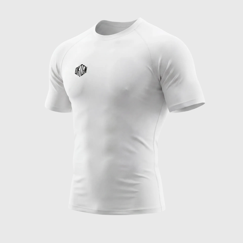 Rashguard 3/4 blanc