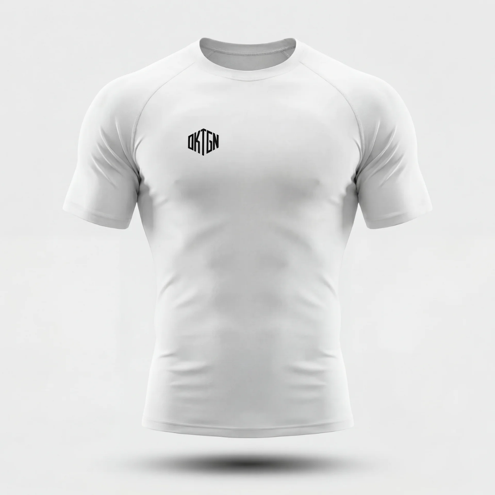 Rashguard face blanc