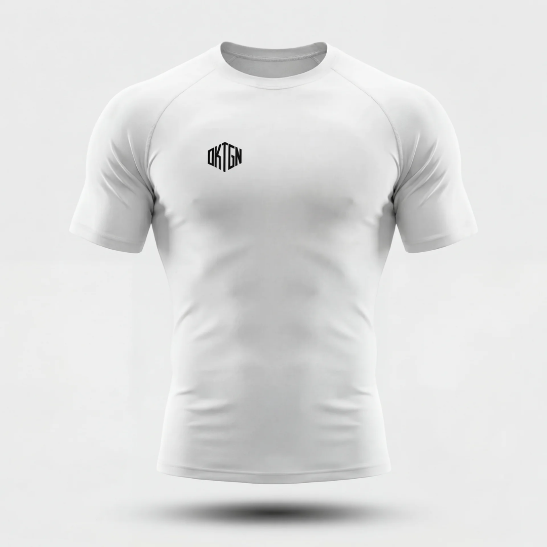 Rashguard face blanc