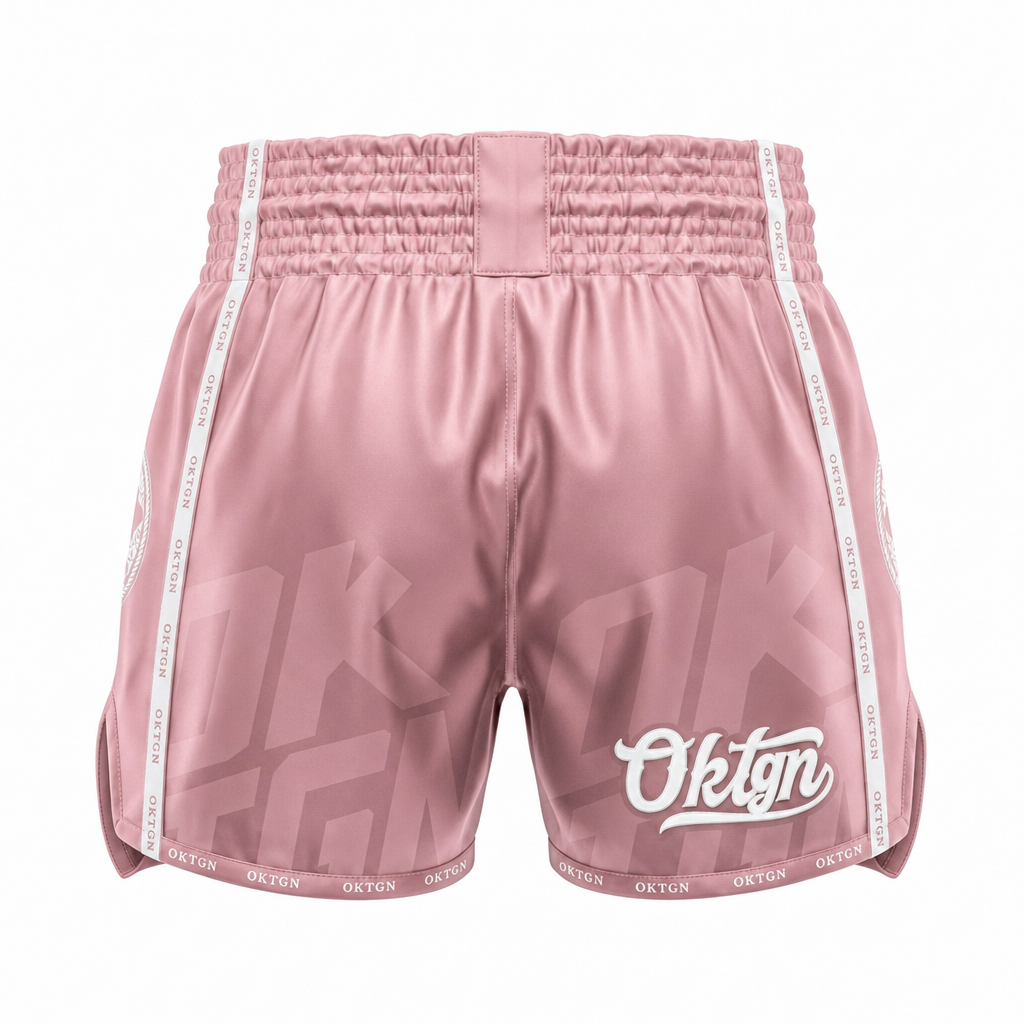 Short Muay Thai OKTAGON rose dos