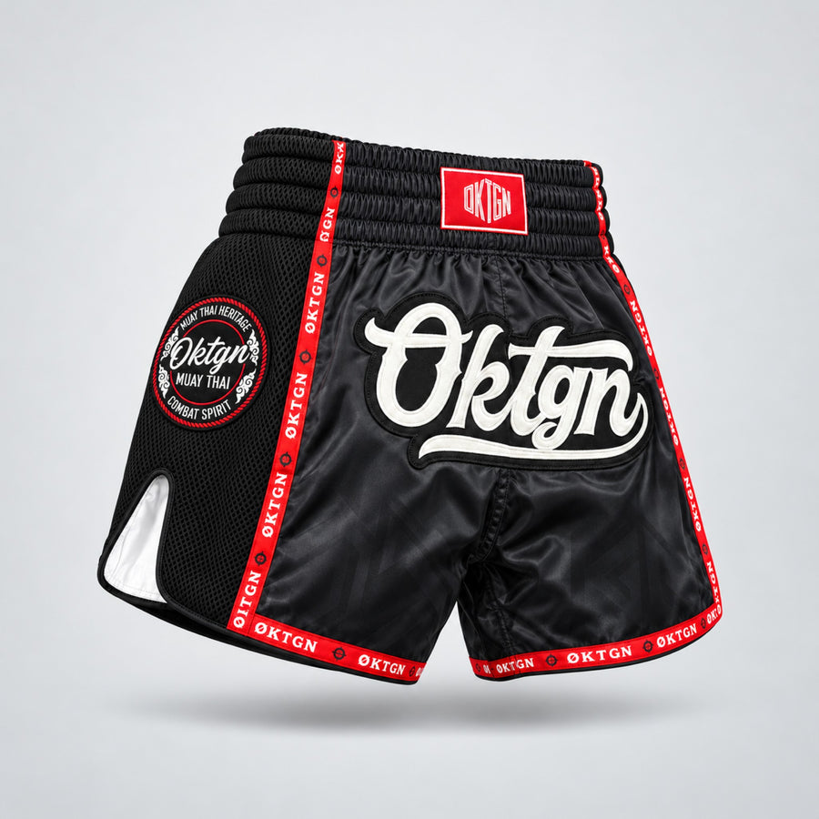 Short Muay Thai OKTAGON · Noir