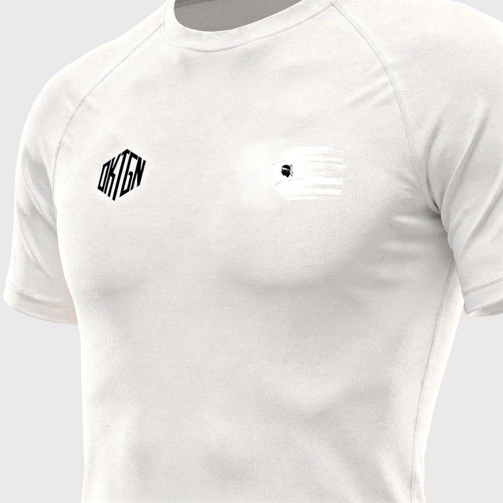 Rashguard Corse detail blanc