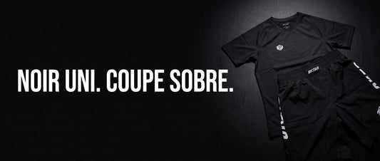Ensemble OKTAGON noir uni, coupe sobre