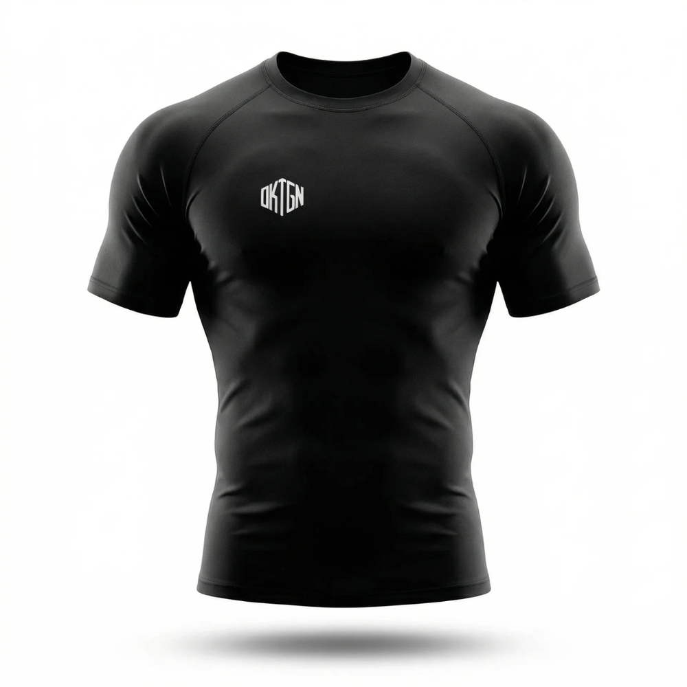 Rashguard face noir
