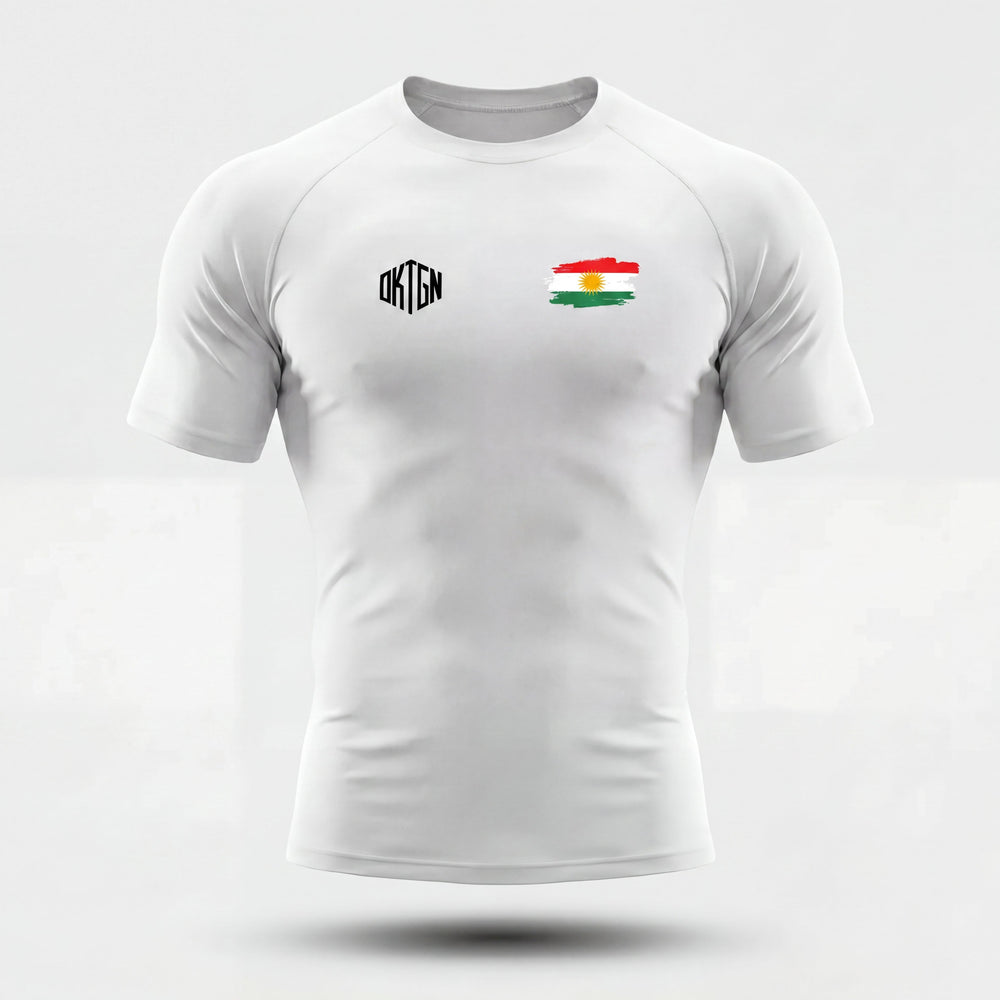 Rashguard Kurdistan face blanc