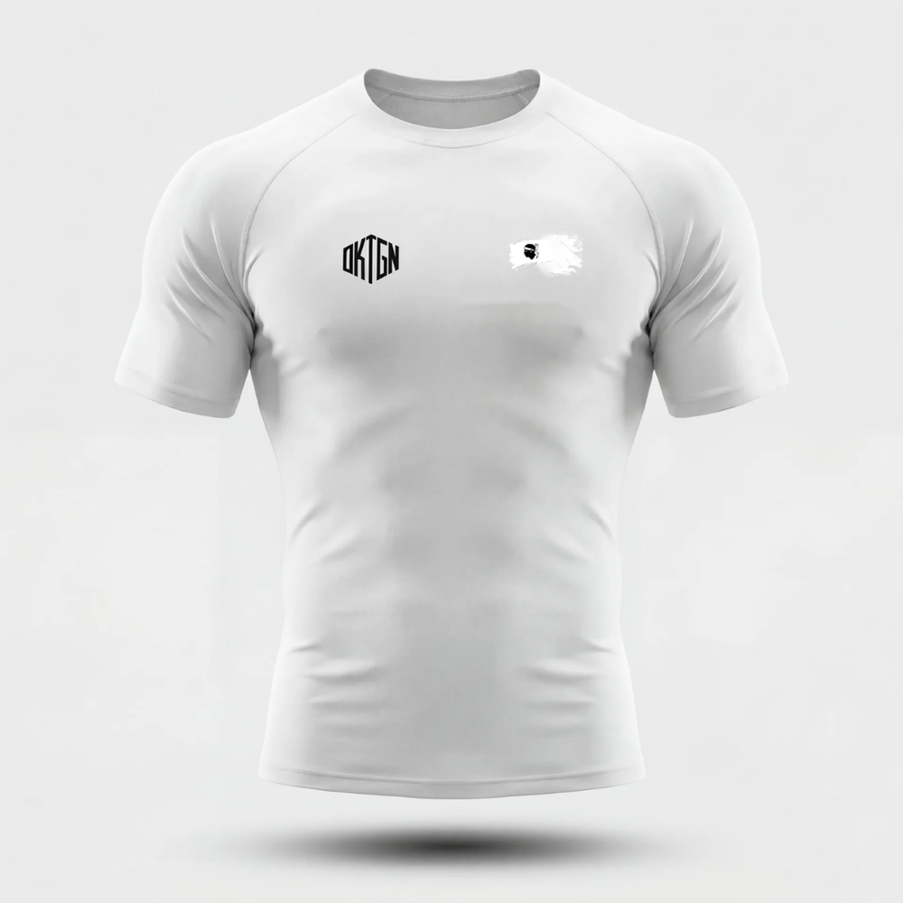 Rashguard Corse face blanc